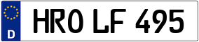 Trailer License Plate